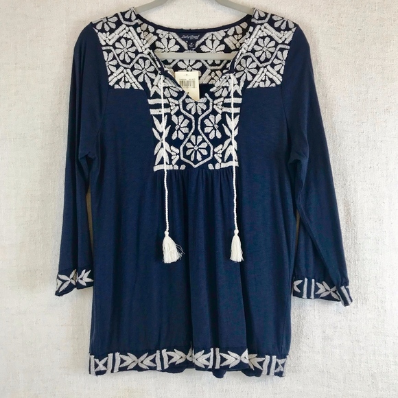 Lucky Brand Tops - LUCKY BRAND BOHO NWT Peasant Top/Tunic, Size Med